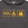 Men's - Instant Message - Camping Panels Graphic Fleece Pullover Hoodie - 2 of 4