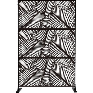 72" H x 47" W Metal Privacy Screen Outdoor, Freestanding Decorative Screens, Outdoor Privacy Screen & Panels for Patio Lawn Garden Deck Balcony - 1 of 1