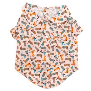 Wild Wild West Western Print Dog Shirt - The Worthy Dog - 1 of 4
