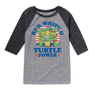 Boys' - Teenage Mutant Ninja Turtles - Red White Turtle Power - 1 of 4