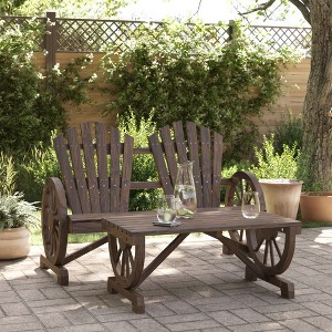 vidaXL 2 Piece Patio Lounge Set Solid Wood Fir - 1 of 4