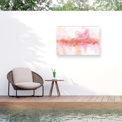 Lisa Audit Rainbow Seeds Abstract Gold Outdoor Canvas Art