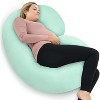 PharMeDoc Pregnancy Pillows C-Shape Full Body Maternity Pillow, Jersey Cover - 2 of 4