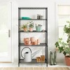 5 Tier Wide Wire Shelving Black - Brightroom™ in 2023