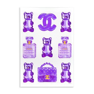 Stupell Industries Purple Glam Gummy Candy, 10" x 15" - 1 of 4