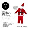 Northlight White and Red Santa Claus Men's Christmas Costume Set - Plus Size - 4 of 4