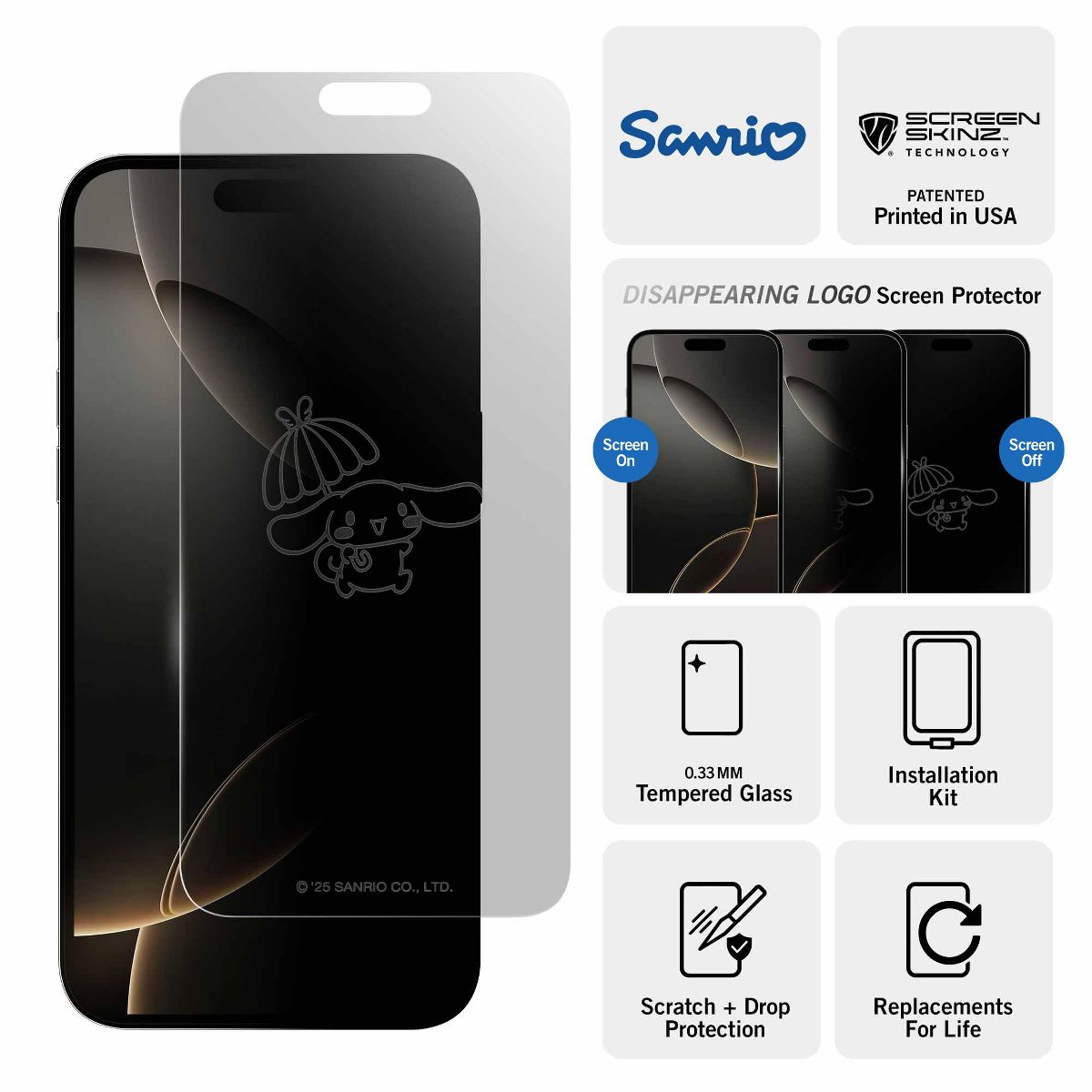 Screen Skinz Cinnamoroll Ballon Clear Screen Protector - thumbnail 3