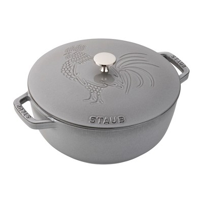 STAUB Cast Iron 3.75-qt Essential French Oven Rooster