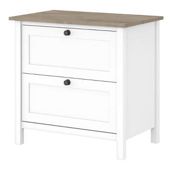 2 Drawer Mayfield File Cabinet Shiplap Gray/Pure White - Bush Furniture