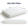 Dyonery Ultra Thin Cooling Memory Foam Pillow for Stomach & Back Sleepers – Low Profile, Washable Cover, Pressure Relief Support - 2 of 4