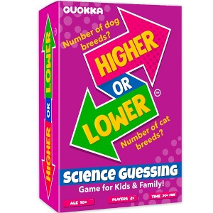 QUOKKA Card Game for Kids Higher or Lower | Guess Fun Questions - Challenge Game for Family Night - 1 of 4
