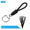 Unique Bargains Braided Wrist Polyester Keychain Wallets ID Card Lanyard with Hook 3 Pcs - 3 of 4