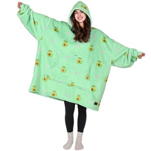Tirrinia Wearable Blanket Oversized Hoodie for Adults, Patterns Sweatshirt Blanket, as Warm & Funny Gifts for Men Women Girlfriend - 1 of 4