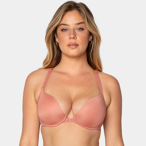 Smart & Sexy Women's Perfect Push Up Racerback Bra Tuscany Clay