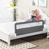 Infans 59" Breathable Baby Children Toddlers Bed Rail Guard Safety Swing Down Gray - 4 of 4