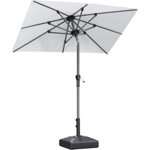 PURPLE LEAF Patio Umbrella Outdoor Table Umbrella Aluminum Frame Market Umbrella Sun Umbrella with 8 Sturdy Ribs - 1 of 1
