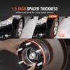 VEVOR Wheel Spacers, 1.5" 6"x5.5" Wheel Adapters, 6 Lug Forged Spacer, 106.1 mm Bore Hubcentric M12 x1.5 Studs Spacers, Fit for 1996-2022 Toyota,BLACK - 3 of 4
