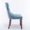 Racxily High-end Tufted Velvet Dining Chair Set of 2 - Solid Wood Contemporary Dining Chair with Nailhead Trim,Multiple Colors Optional - 3 of 4