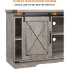 Farmhouse TV Stand and Entertainment Center for TV Up to 65 Inches with Sliding Barn Doors and Adjustable Shelf, TV Media Storage Console Table - 3 of 4