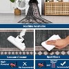 Solid Bordered Rug, Machine Washable Soft Geometric Throw Carpet, Non-Slip Low-Pile Indoor Floor Mat for Living Room, Bedroom, Office - 4 of 4