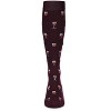 Memoi Men's Brandy Bamboo Blend 8-15mmHg Graduated Compression Socks Burgundy 10-13 - 2 of 4