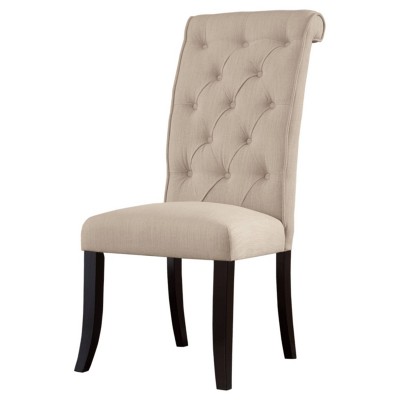 Photo 1 of 2pc Tripton Dining Upholstered Side Chair Light Off-White - Signature Design by Ashley