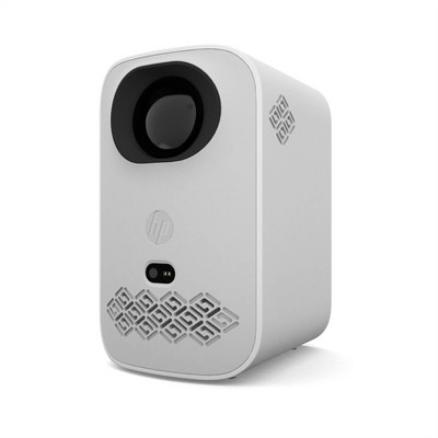 Compact White LED Smart Projector with Wi-Fi and Bluetooth