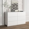 Okak Modern 6/9 Drawers White Bedroom Dressers No Handle,Minimalist Wooden Dresser,Chest of Drawers for Bedroom,Entryway - 4 of 4