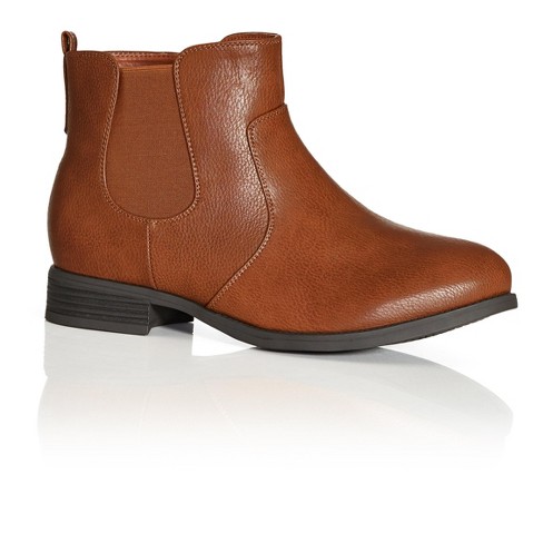 Wide fit brown chelsea cheap boots