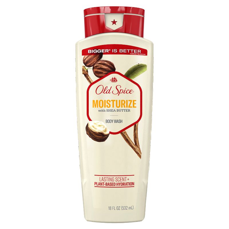 Old Spice Men's Body Wash - Moisturize with Shea Butter, 1 of 12