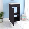 16" Bathroom Vanity with Integrated Sink – Compact Freestanding Cabinet with Storage, Ideal for Small Bathrooms, No Faucet Included - 4 of 4