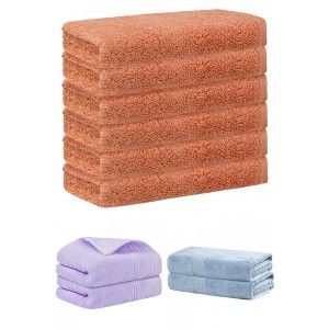 REGALWOVEN Striped Soft Absorbent Bathroom Cotton Towel Set 3 Pcs - 1 of 4