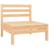 vidaXL Garden Lounge Set Natural Pine Solid Pinewood Medium Modular - Brown - 4 of 4