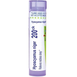Hyoscyamus Niger 200CK by Boiron Homeopathic Single Medicine For Stress & Sleep  -  80 Pellet - 1 of 3