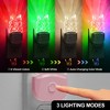 DORESshop 0.5W Plug-in Light Sensor Night Light, Butterfly Design, Pink Acrylic Housing with Dual Plug, 3000K Warm White + RGB Gradient - 4 of 4