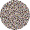 Unique Loom Felt Ball Collection Area Rug - Cloud - 2 of 4
