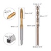 Unique Bargains High Speed Steel Titanium Plated Metric Spiral Point Thread Tap and Drill Bit Set - 2 of 4