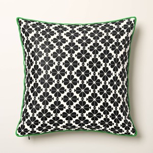 Spade Floral Throw Pillow Black/Cream/Green - kate spade new york x Target - 1 of 3