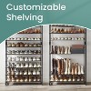 Shoe Rack, 12-Tier Shoe Organizer, Metal Shoe Storage for Garage, Entryway, Set of 2 6-Tier Stackable Shoe Shelf,Holds 48-60 Pairs - 4 of 4
