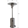 Kumasinova 83.5"H Outdoor Propane Heater 46000 BTU,Freestanding Gas Patio Heater with Premium Aluminum Burner for Commercial and Residential Use,Gray - 2 of 4
