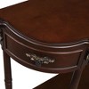 Hrinhom 52"W Retro Pine Wood Console Table,Entry Table With Open Shelf and 2 Drawers - 3 of 4