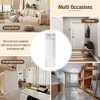 HDZNVF Minimalist Slim Hall Tree with Cabinet and 6 Hanging Hooks, White - 3 of 4