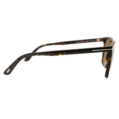 Tom Ford FT 0832 52H Mens Square Polarized Sunglasses Brown 57mm