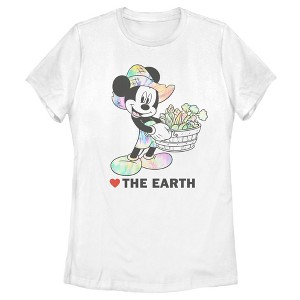 Women's Mickey & Friends Love the Earth T-Shirt - 1 of 4