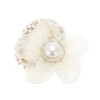 Unique Bargains Floral Rhinestone Faux Pearl Scrunchies 1 Pc - 4 of 4
