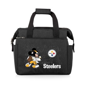 NFL Pittsburgh Steelers Mickey Mouse On The Go Lunch Cooler - Black - 1 of 4