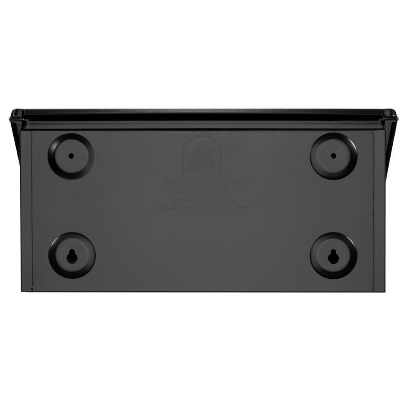 Architectural Mailboxes Wayland Contemporary Galvanized Steel Wall Mount Black Mailbox, 3 of 7