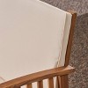 Carolina Acacia Wood Patio Sofa Teak - Christopher Knight Home: Weather-Resistant Outdoor Couch with Cushions - 3 of 4