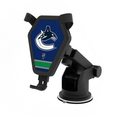 NHL Western Conference Teams Stripe 10-Watt Wireless Car Charger
