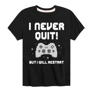 Boys' - Instant Message - I Never Quit Short Sleeve Graphic T-Shirt - 1 of 4